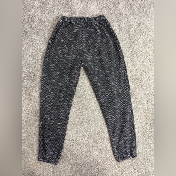 Hatch Maternity drawstring elastic waist pull on jogger textured black white 1/S - Picture 1 of 8